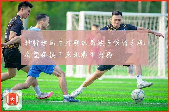 科特迪瓦主帅确认恩迪卡伤情乐观有望在接下来比赛中出场